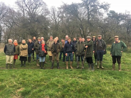 Large group of people in a field