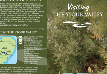 An image showing the front cover of the Visiting the Stour Valley visitor guide